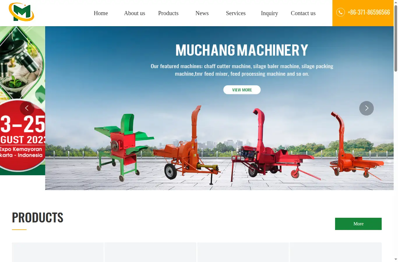sinomcmac.com homepage screenshot