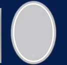 oval led mirror