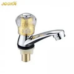 New Products Hot Modern Plastic Handle Zinc Alloy Cold Water Faucet Chrome Basin Wash Tap