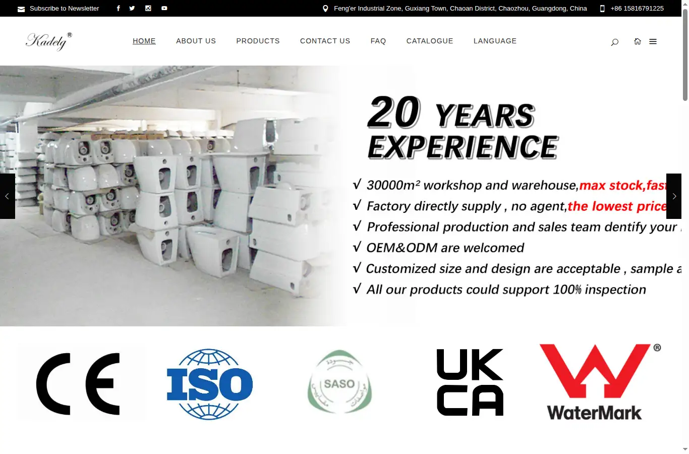 kadelg.com homepage screenshot