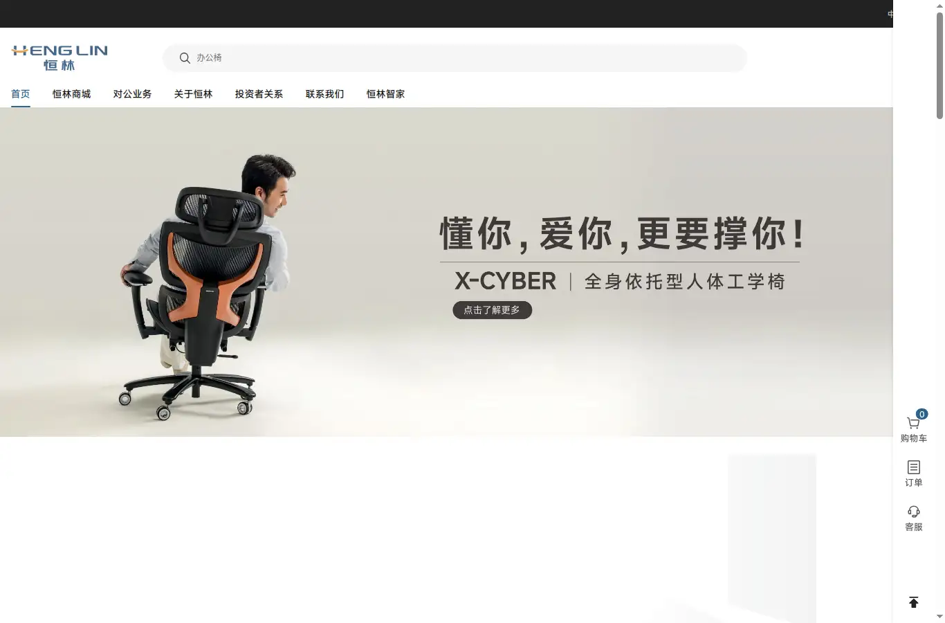 henglin.com homepage screenshot