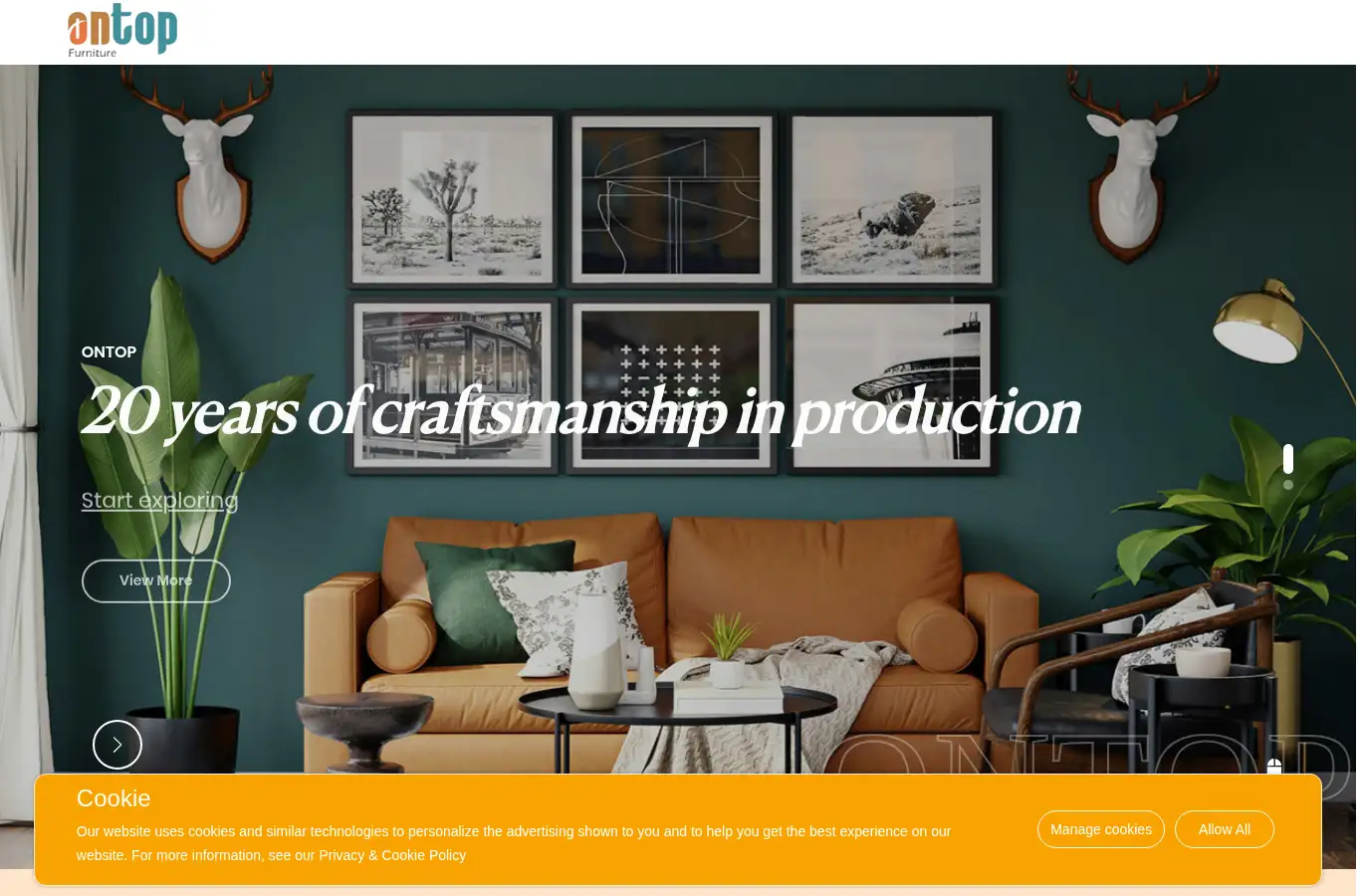 ontopchina.net homepage screenshot