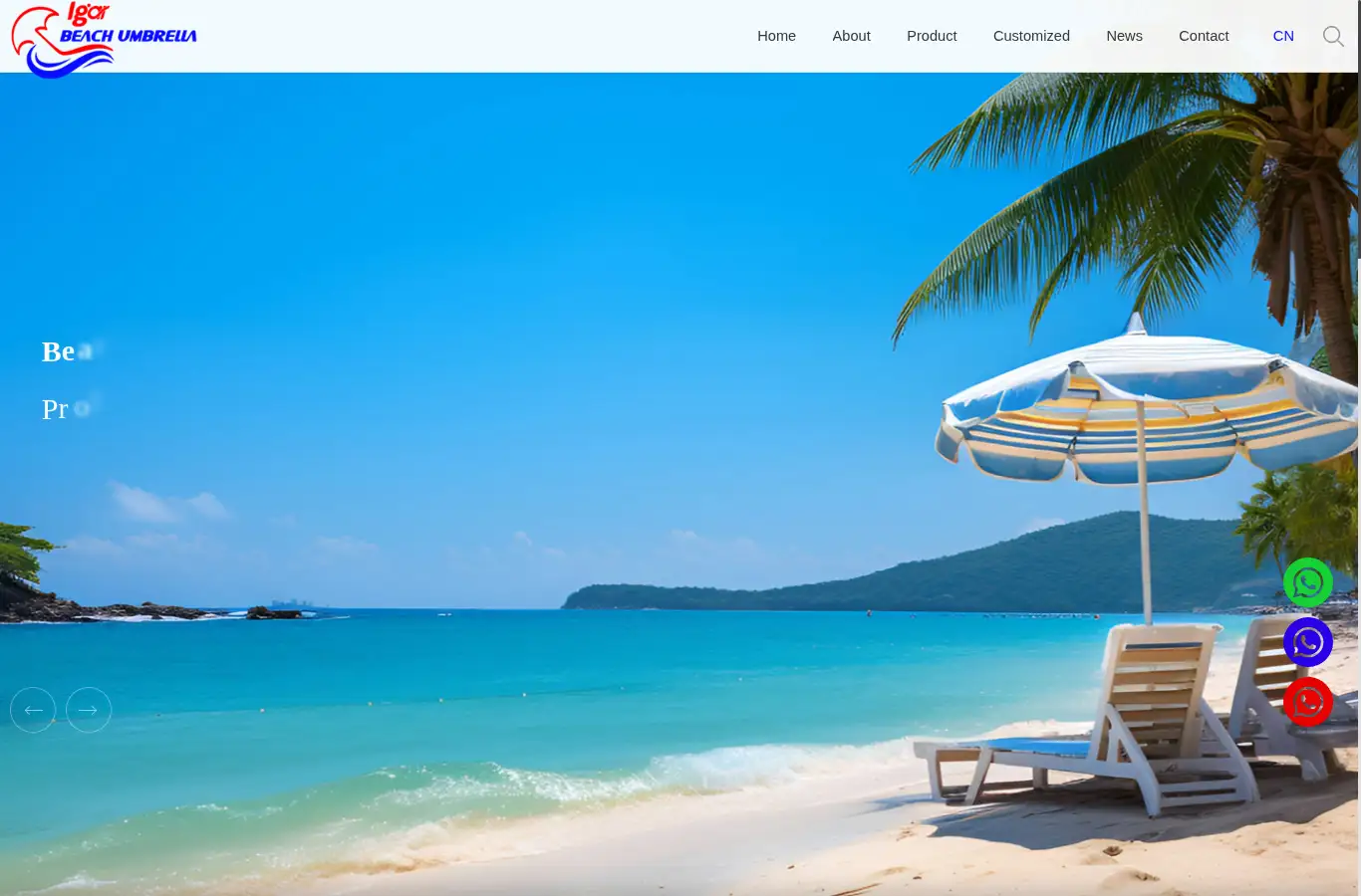 umbrellaiger.com homepage screenshot