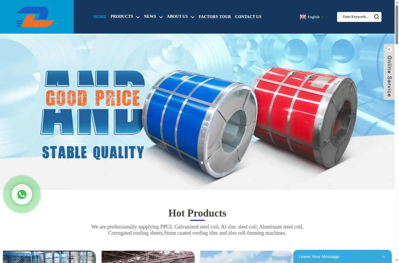 luedingsteel.com homepage screenshot