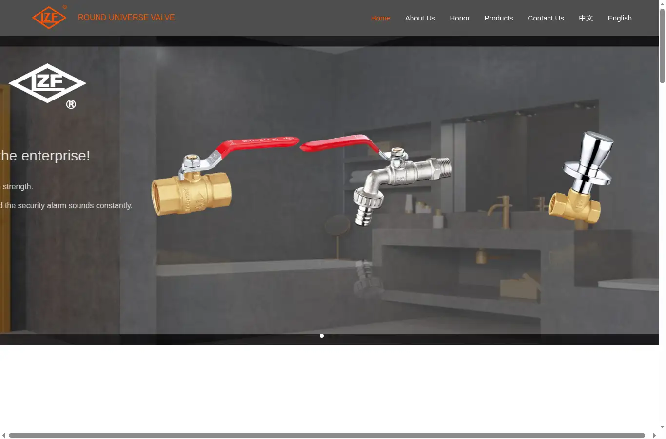 rounduniversevalve.com homepage screenshot