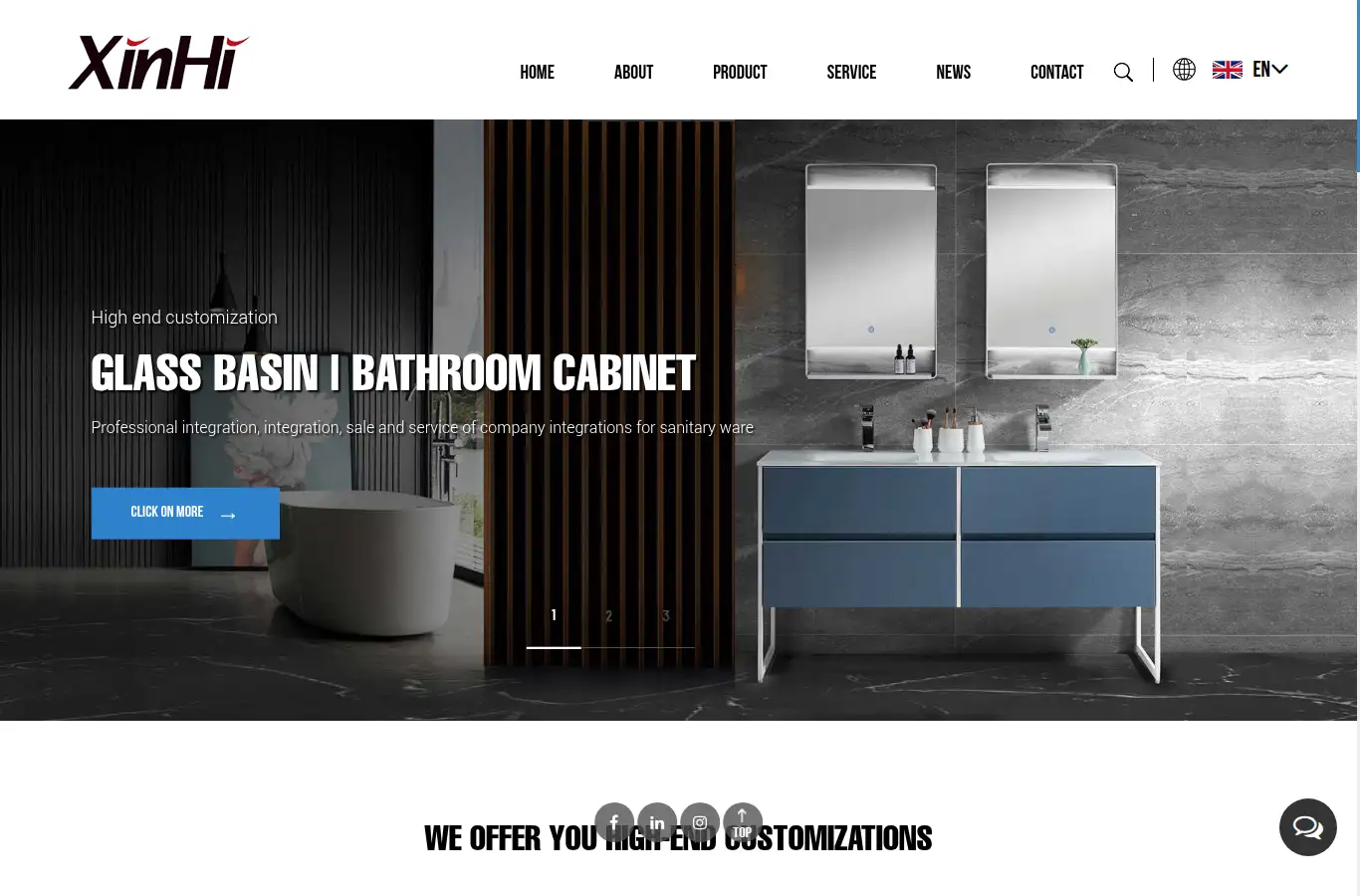 xinhaibath.com homepage screenshot