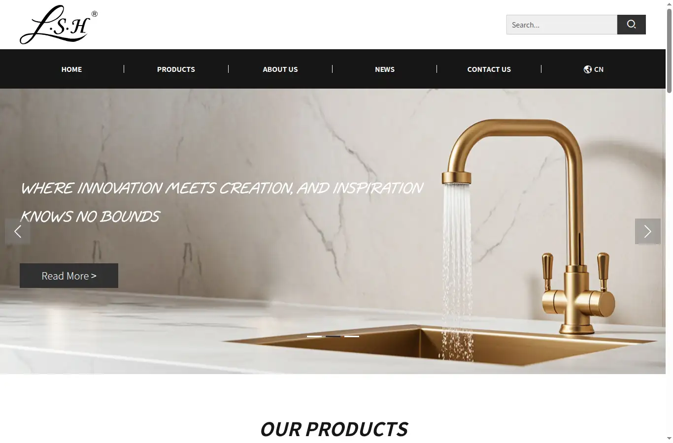 lshfaucet.com homepage screenshot
