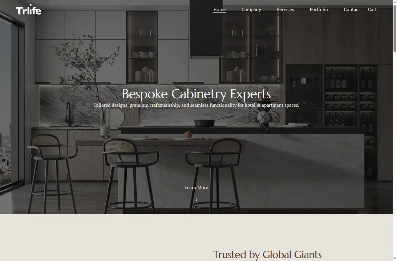 trlifehome.com homepage screenshot