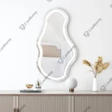 Modern Home Decoration Natural Shape Oval Full Wall Mirror