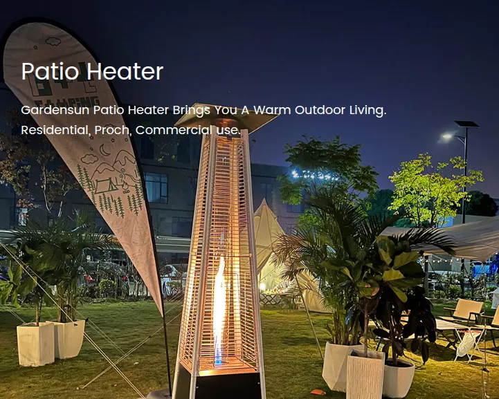 Patio Heater<br><br><font>Gardensun Patio Heater Brings You A Warm Outdoor Living. <br/>Residential, Proch, Commercial u