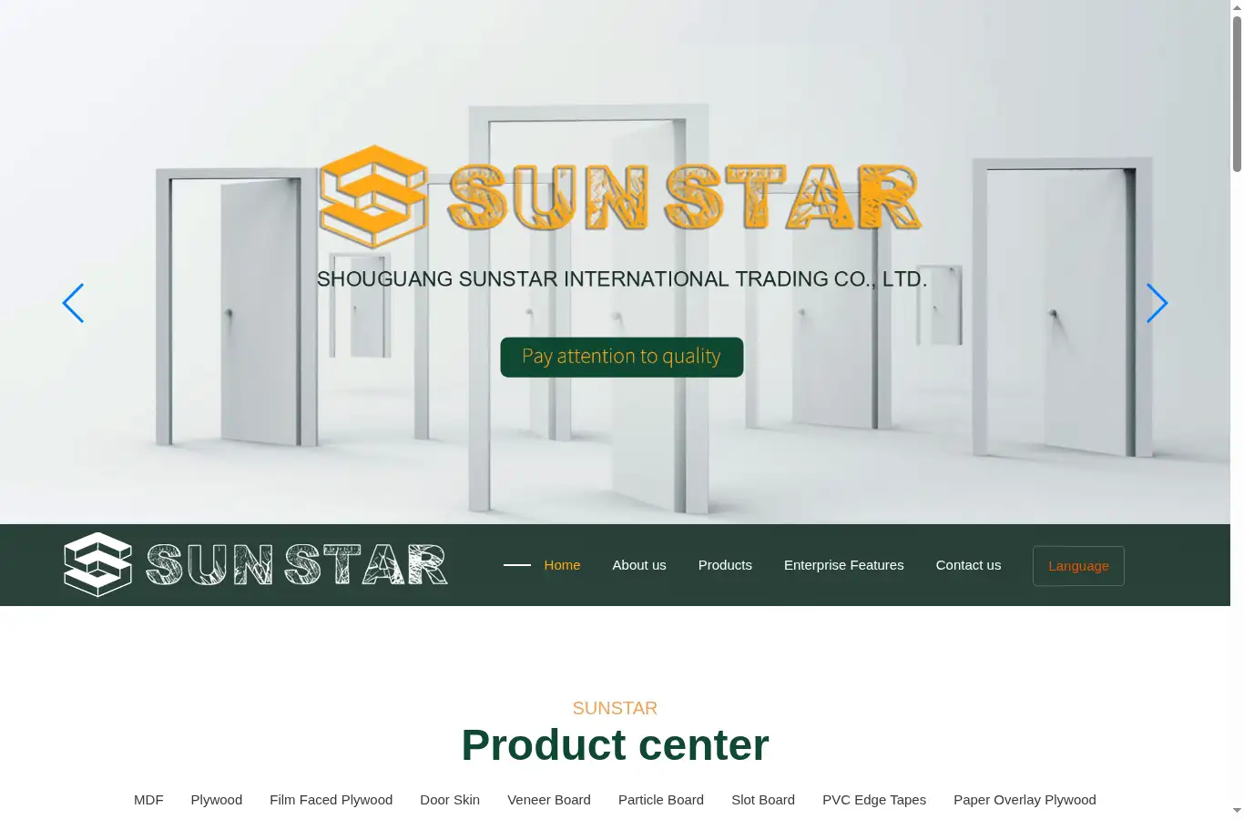 sunstarwood.com homepage screenshot