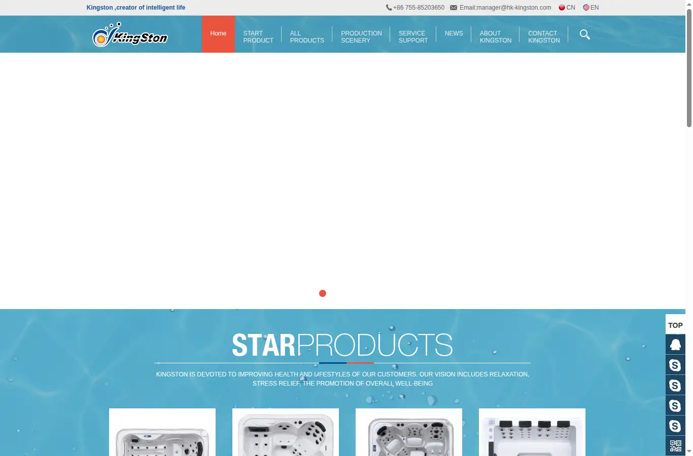 kgtspa.com homepage screenshot