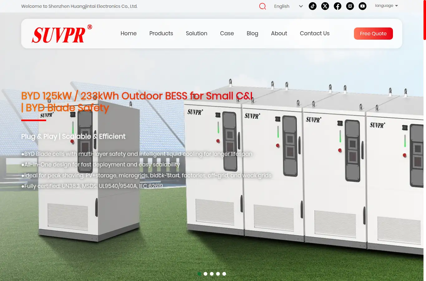 suvpr.com homepage screenshot