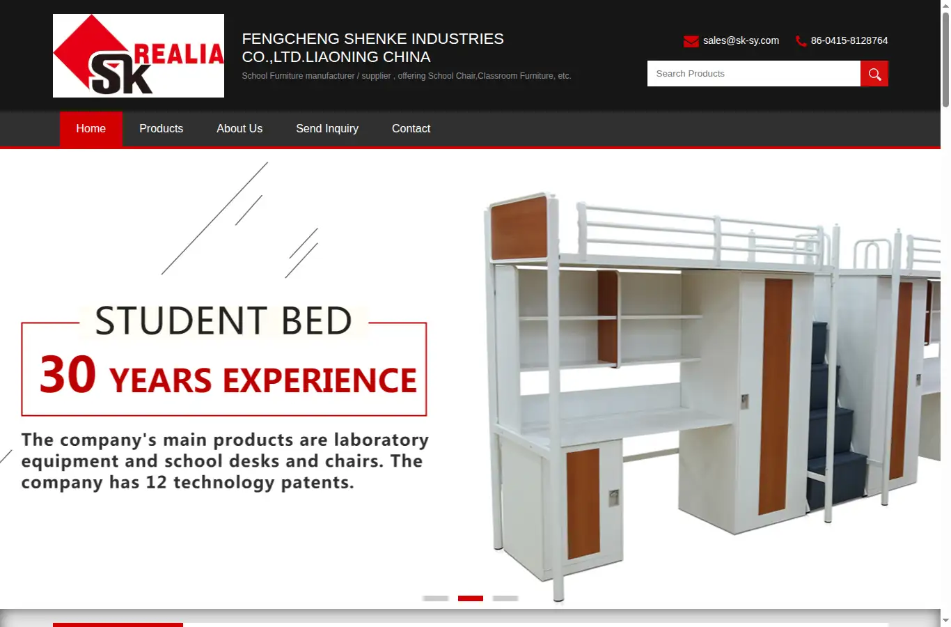 sk-realia.com homepage screenshot