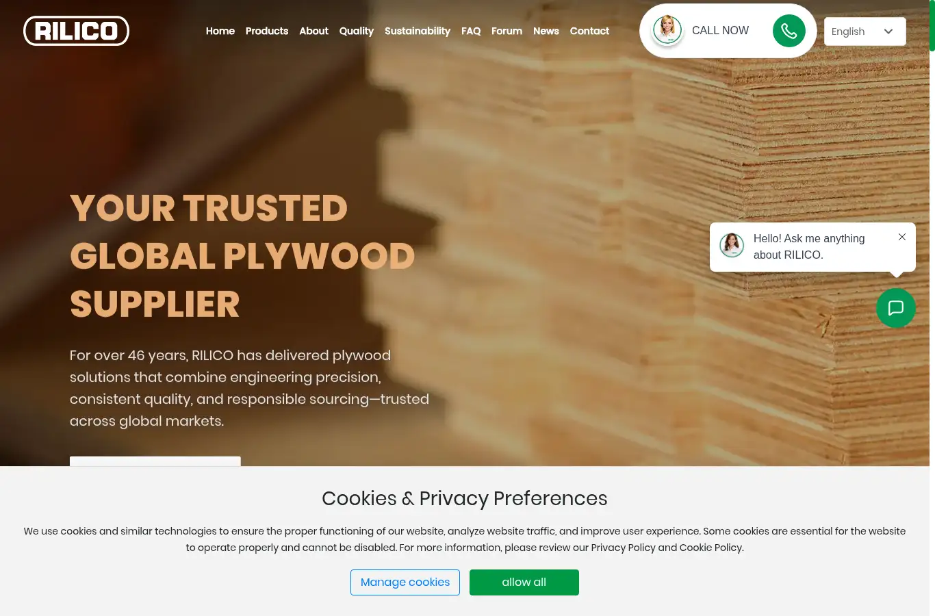rilico.com homepage screenshot