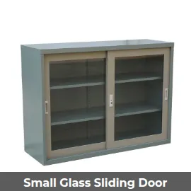 Small Glass Sliding Door Cupboard