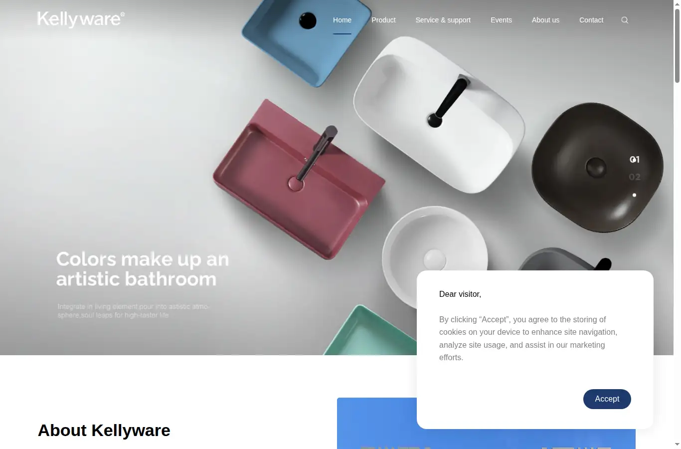 kellyware.cn homepage screenshot
