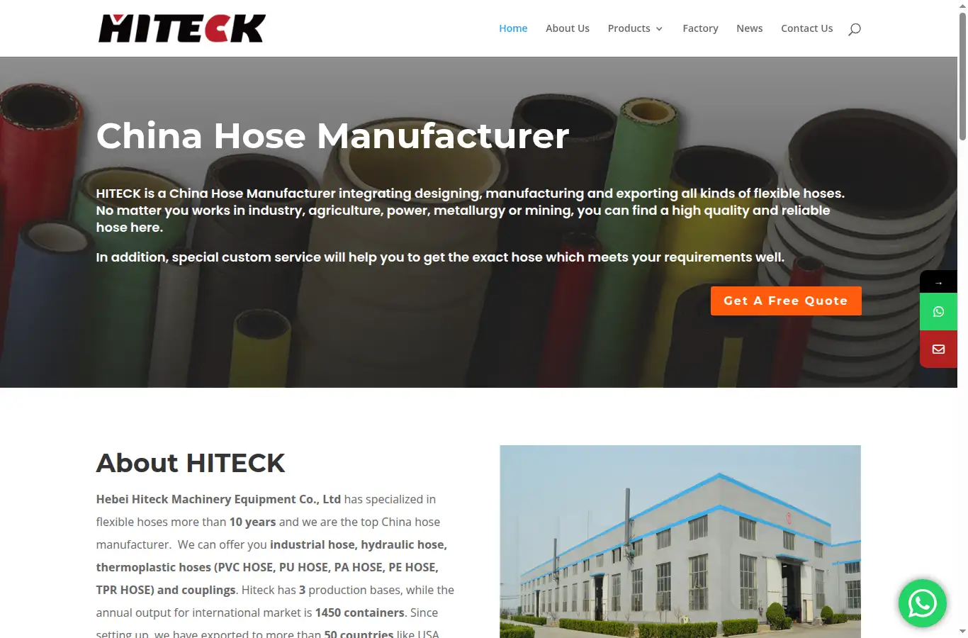 china-hose-coupling.com homepage screenshot