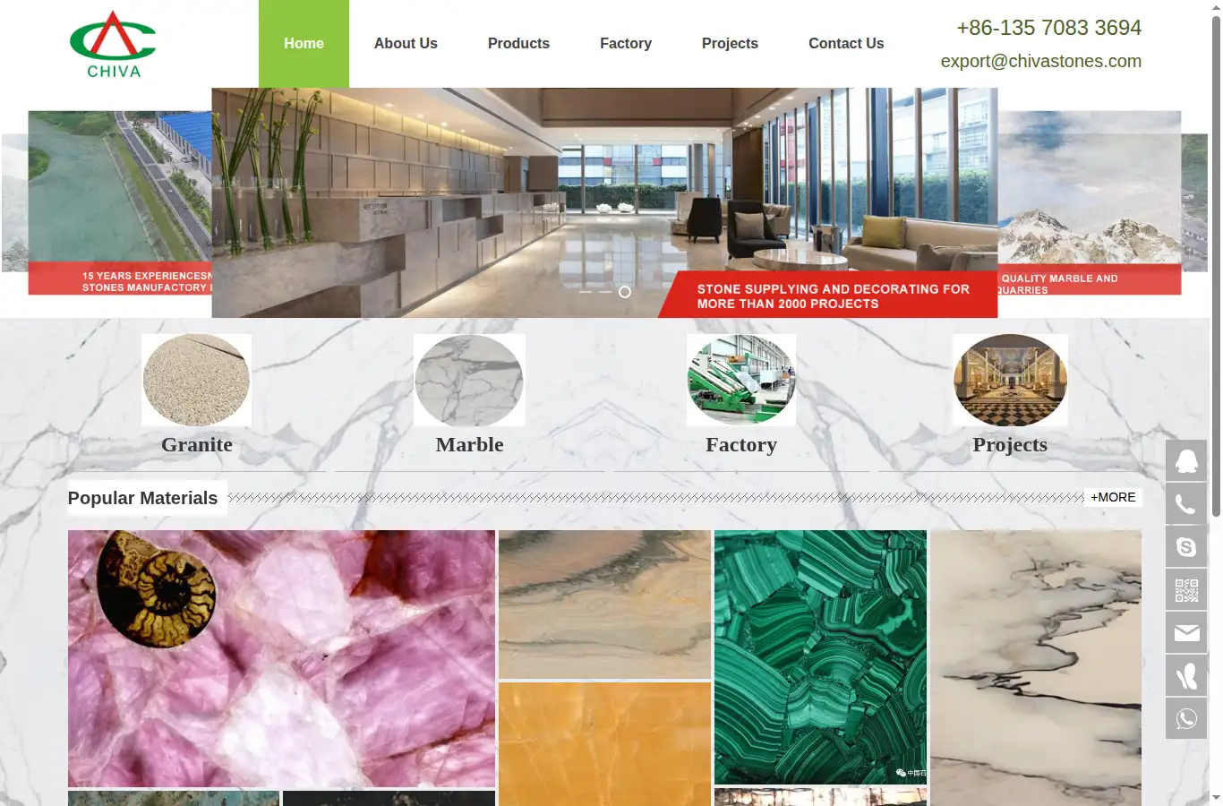 chivastones.com homepage screenshot