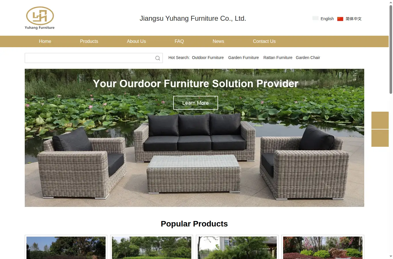 jsyhfurniture.com homepage screenshot