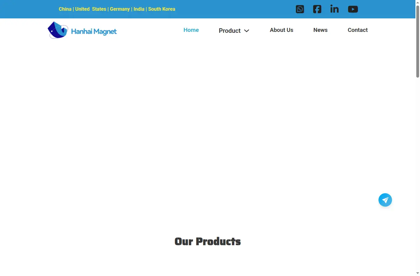hanhaimagnet.com homepage screenshot