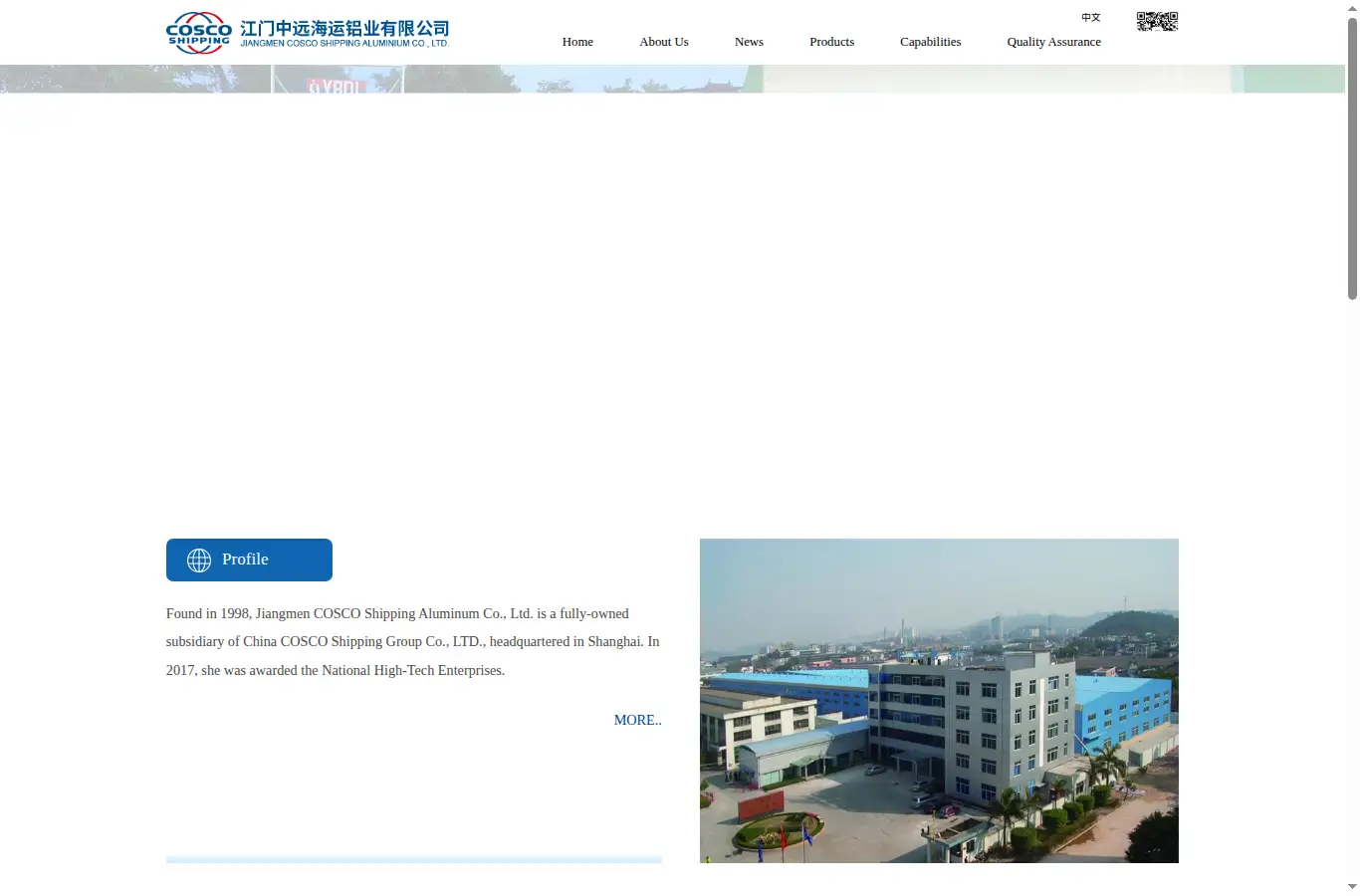 al.hk.coscoshipping.com homepage screenshot
