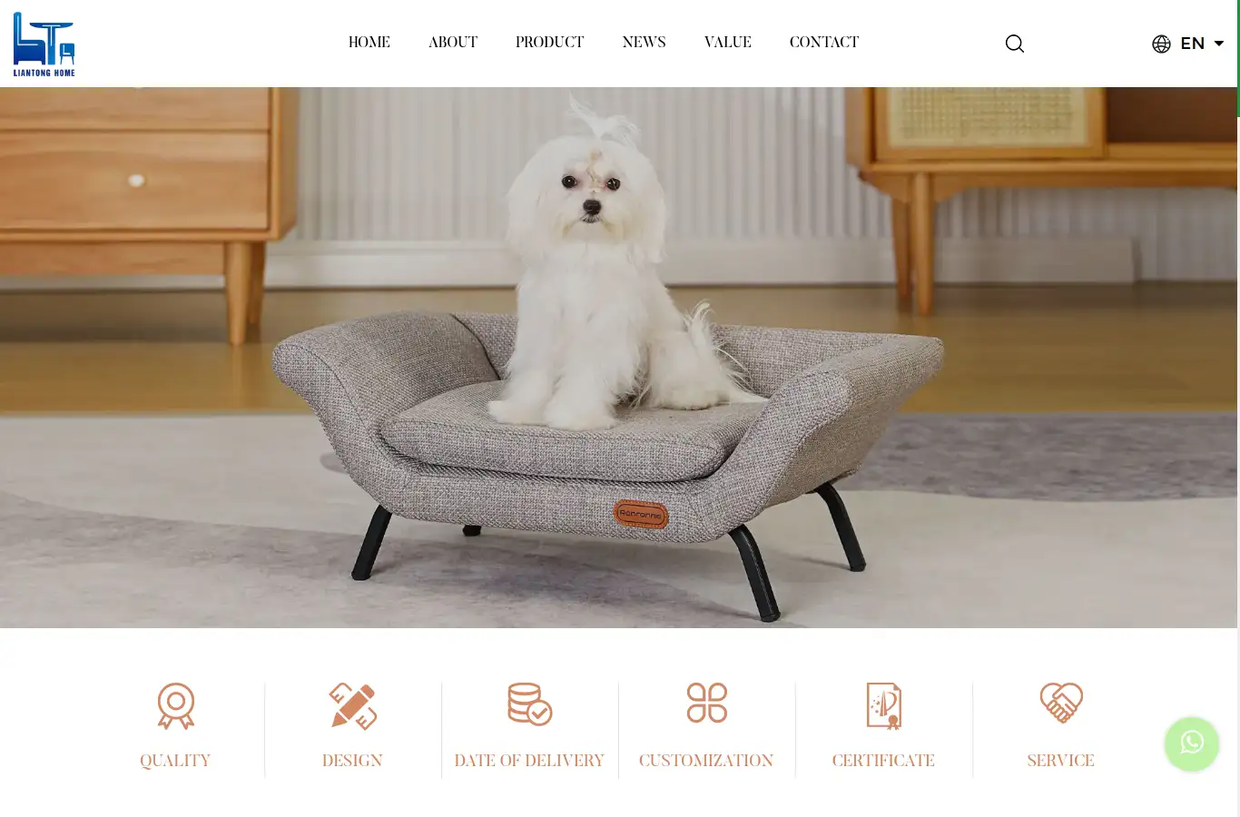 liantonghome.com homepage screenshot