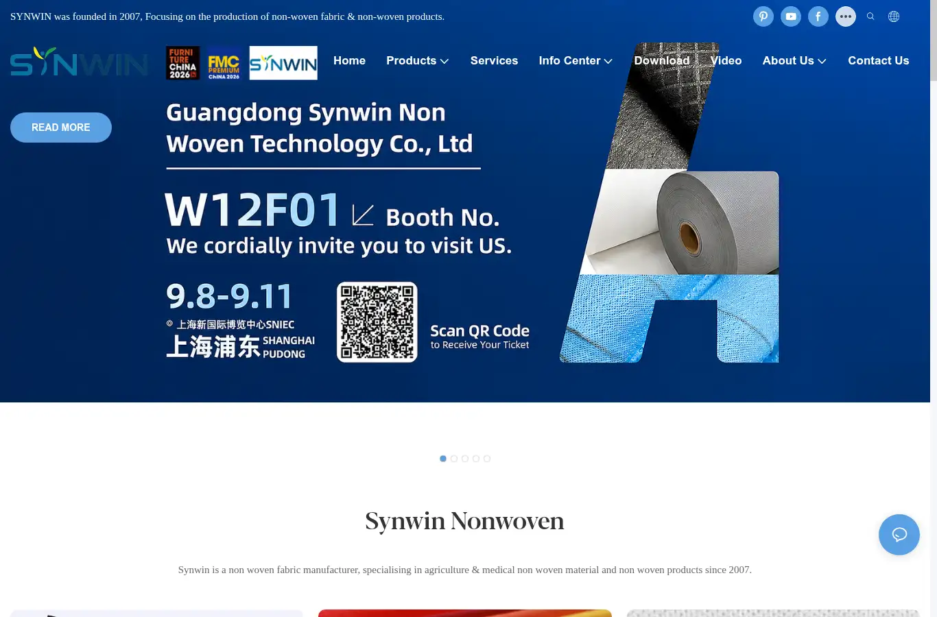 synwinchina.com homepage screenshot