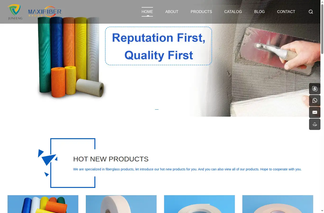 fibermesh.net homepage screenshot