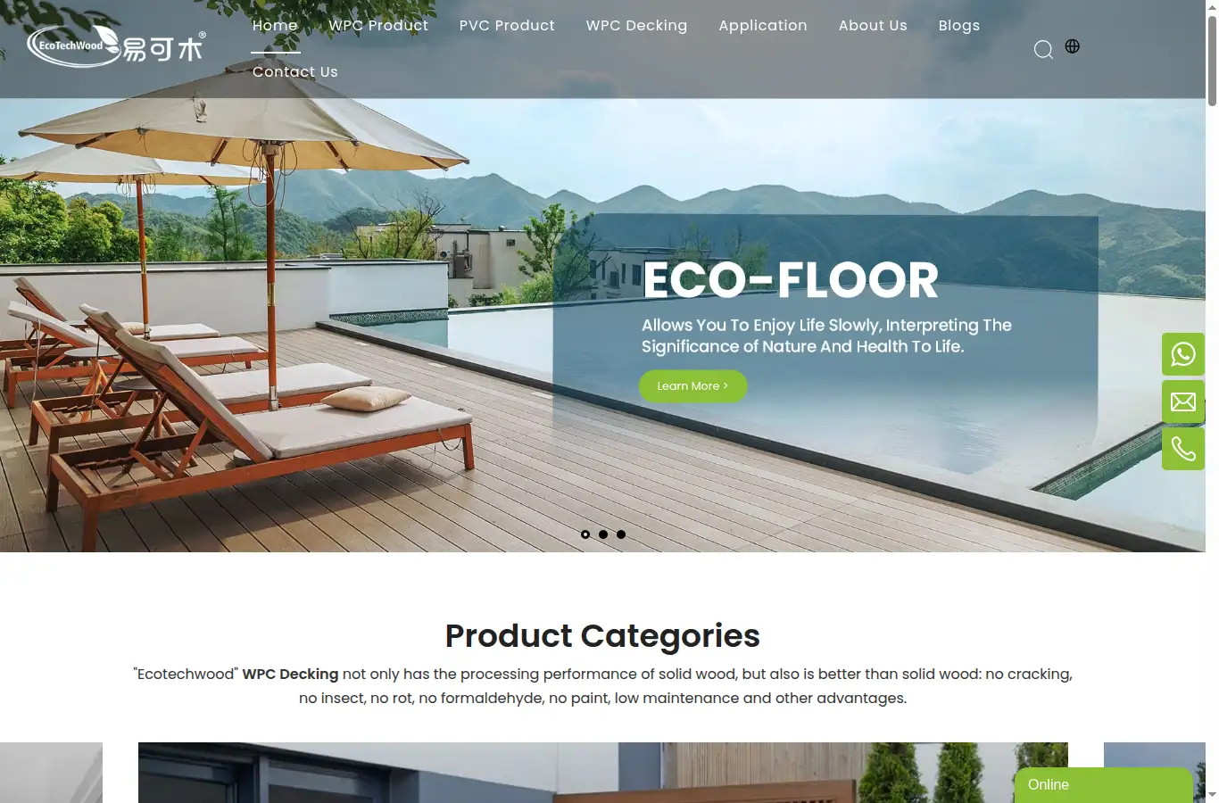 ecotechwood.com.cn homepage screenshot