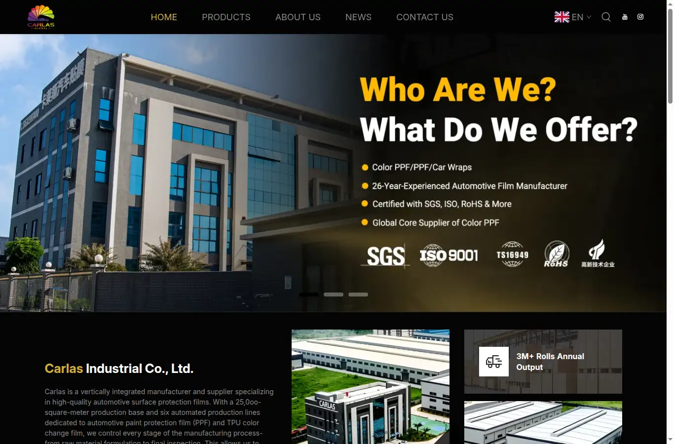 carlasglobal.com homepage screenshot