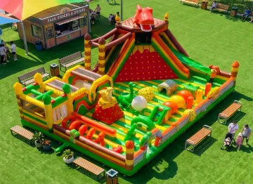 Colorful Kids Inflatable Bounce Park