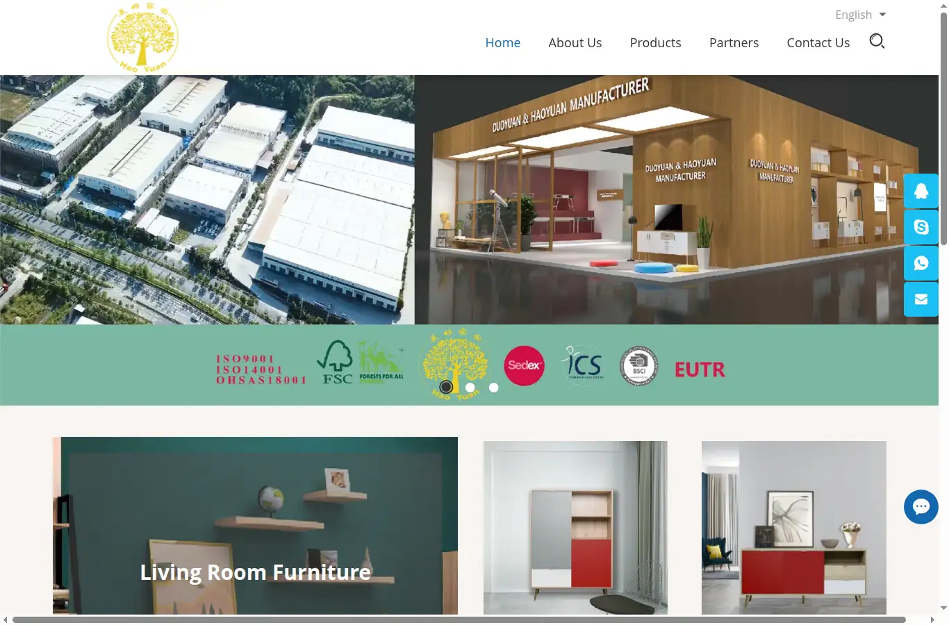 nicewoodfurniture.com homepage screenshot