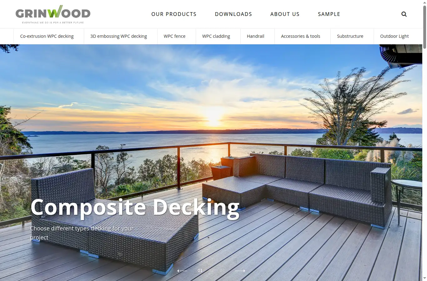 grinwood.com homepage screenshot