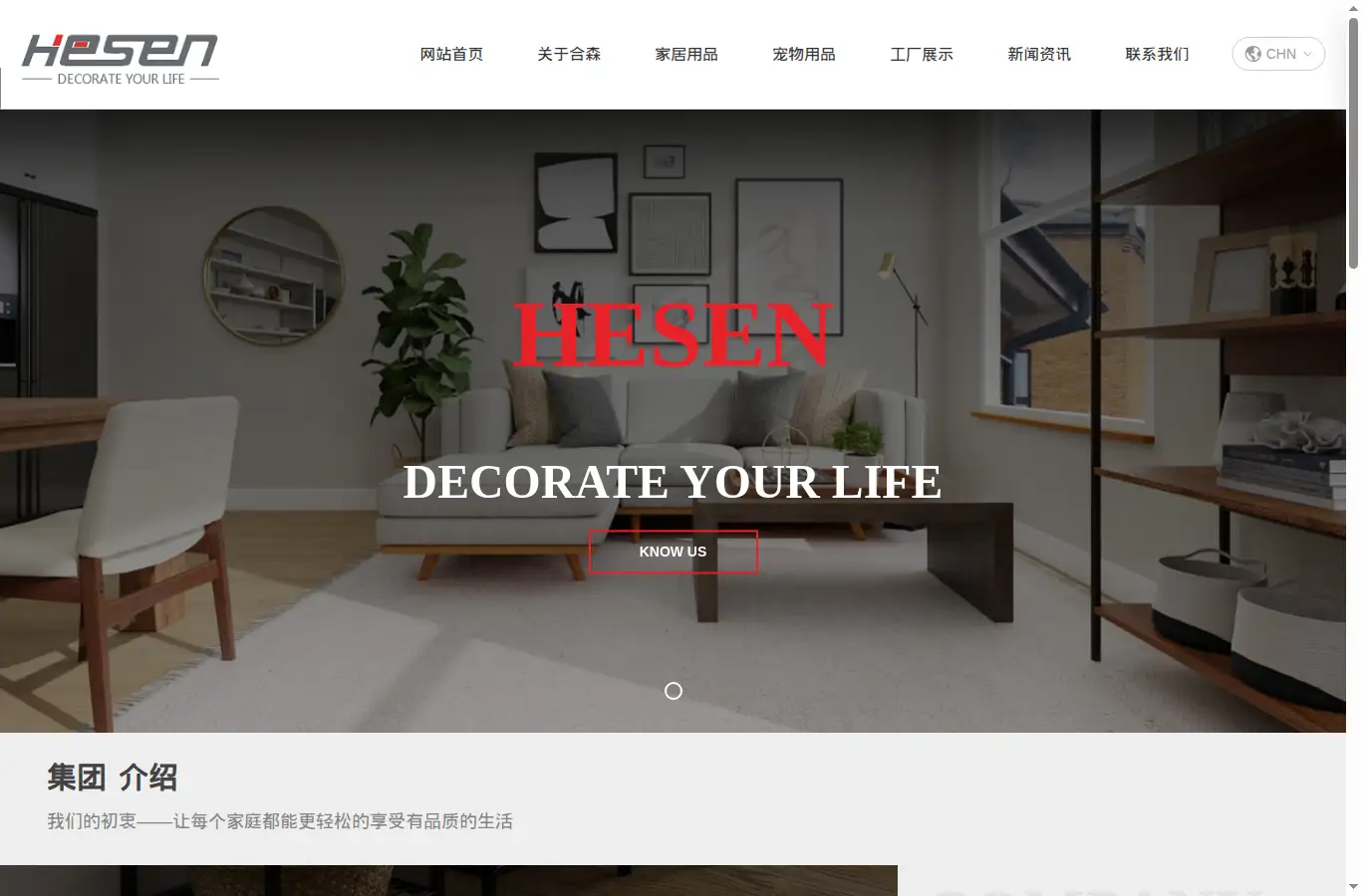 hesengroup.com homepage screenshot
