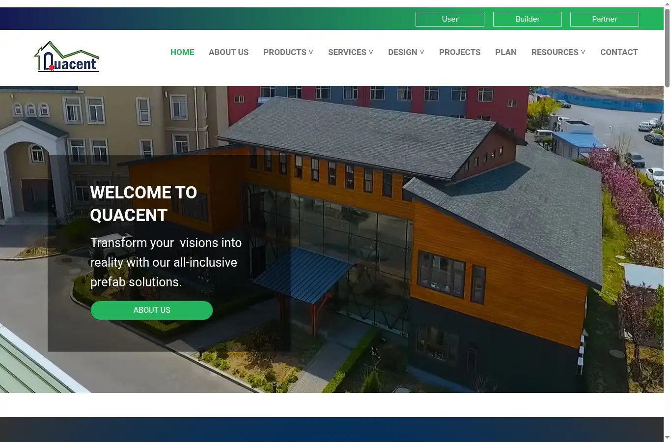 quacent.com homepage screenshot