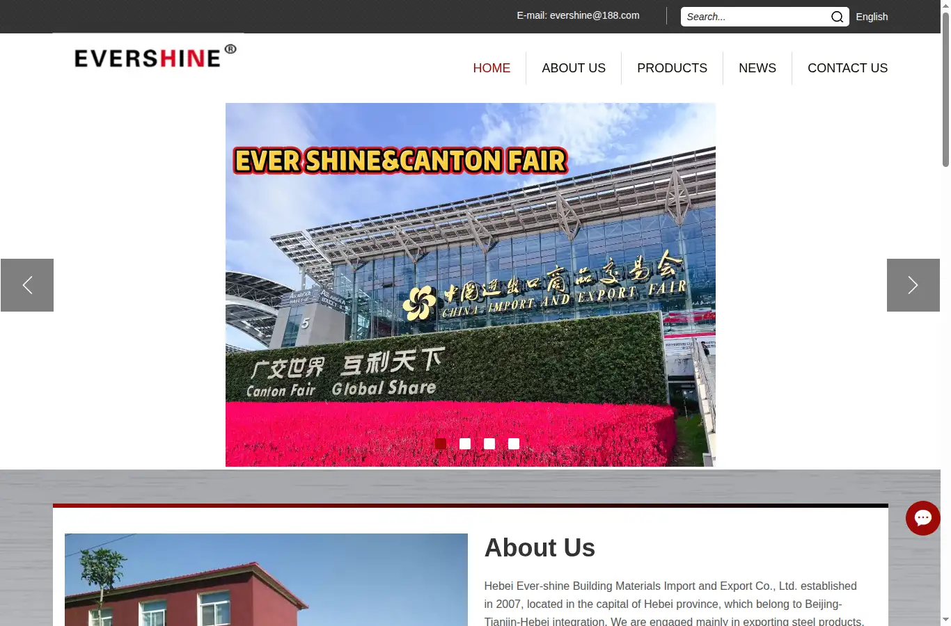 evershine99.com homepage screenshot