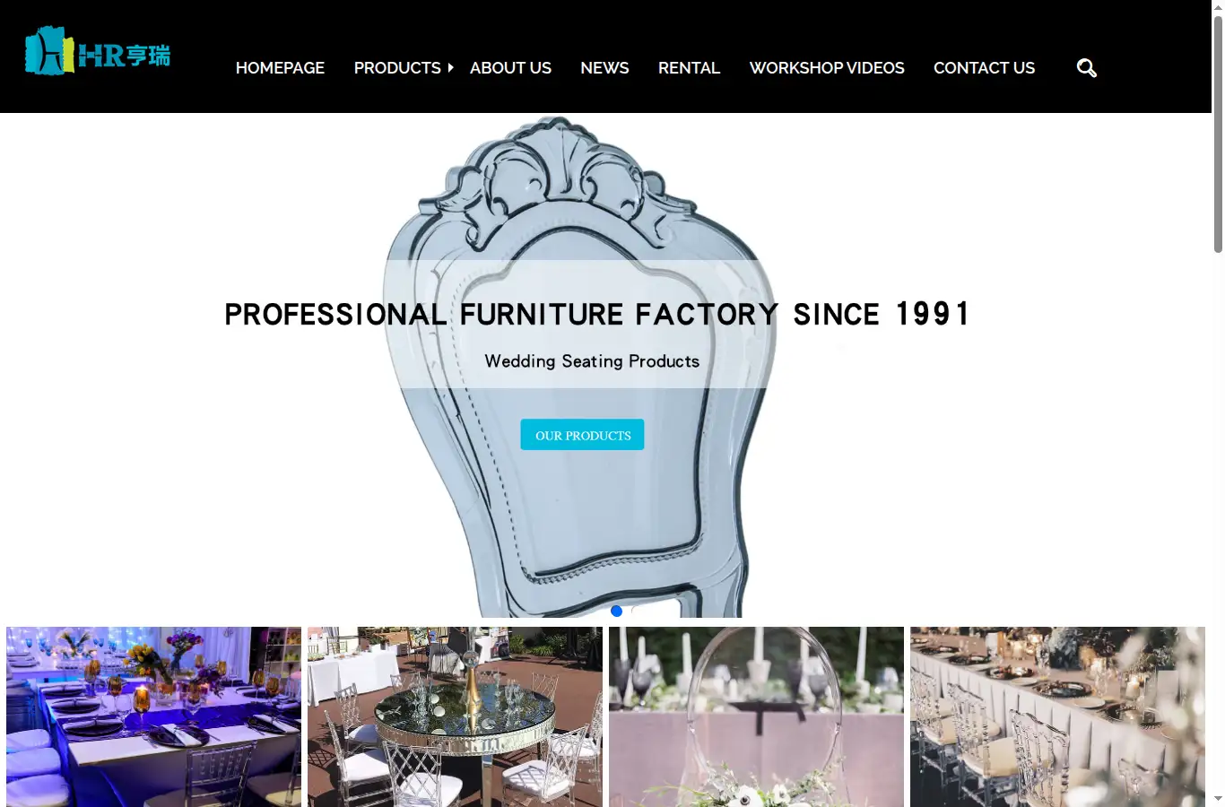 cnhenryfurniture.com homepage screenshot