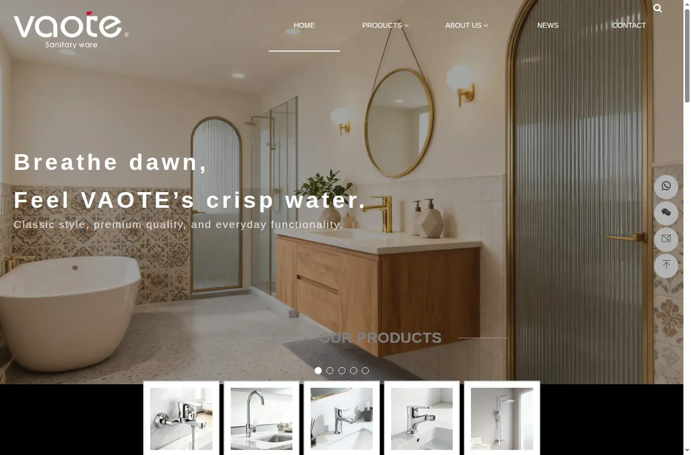 vaote.com homepage screenshot