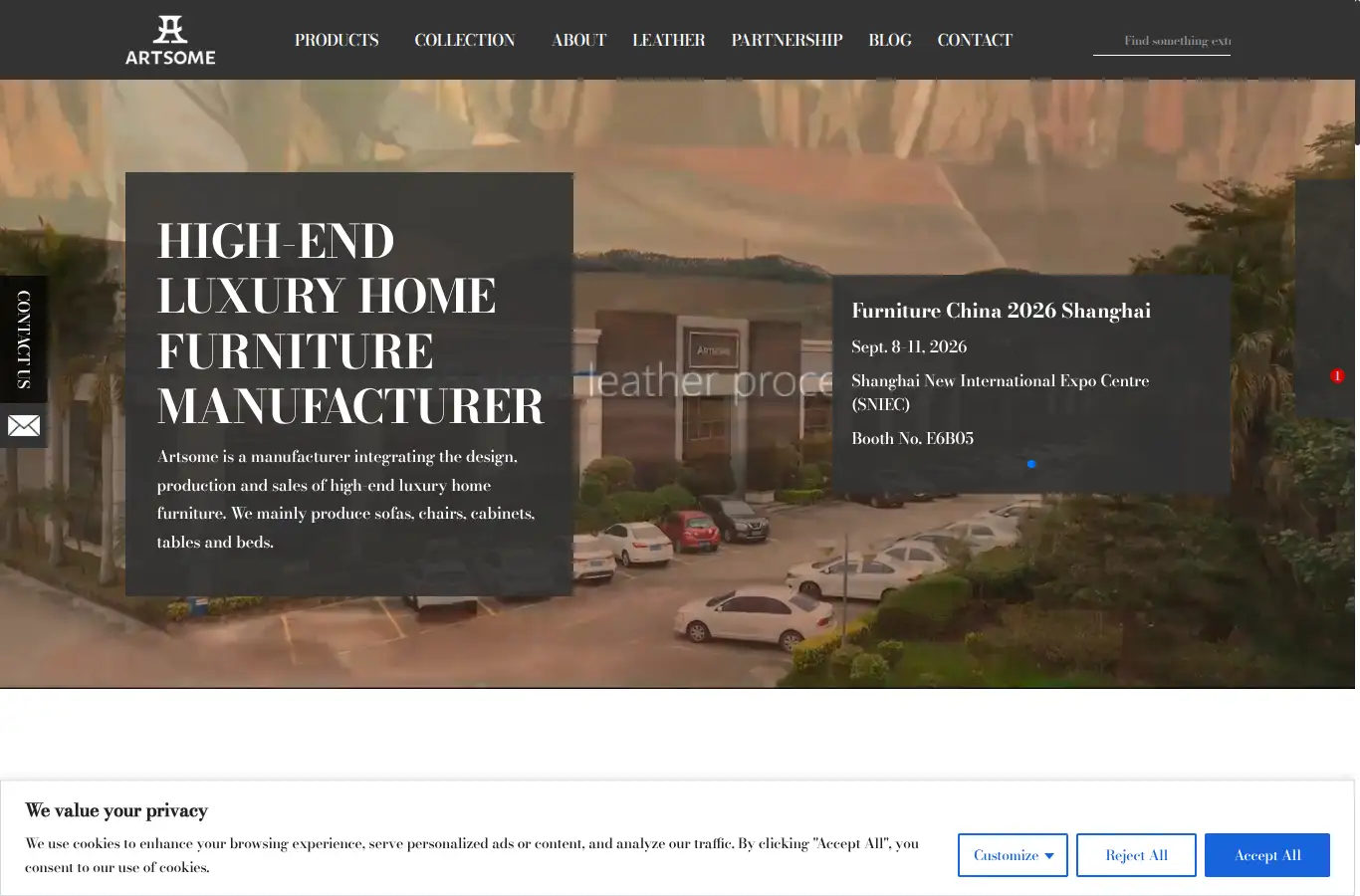 artsome-home.com homepage screenshot