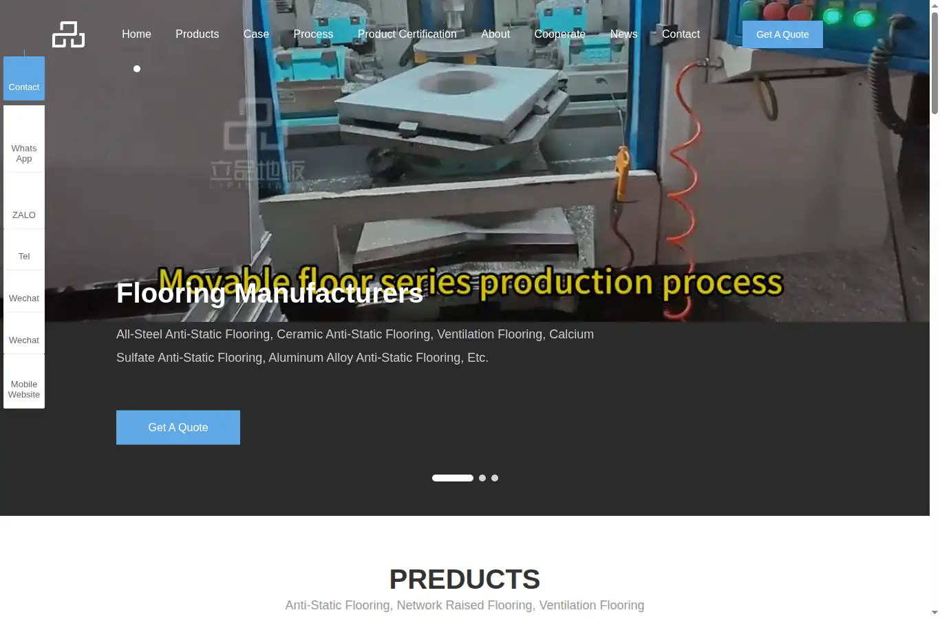 lipinfloor.com homepage screenshot