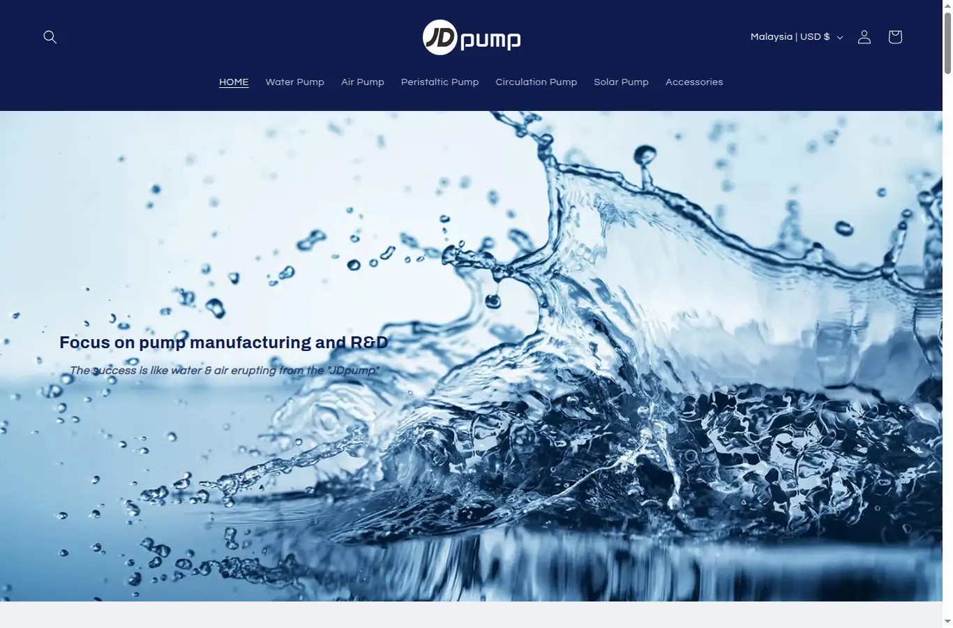 jdpump.com homepage screenshot