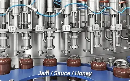 jam sauce honey filling machine