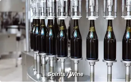 spirits wine filling line