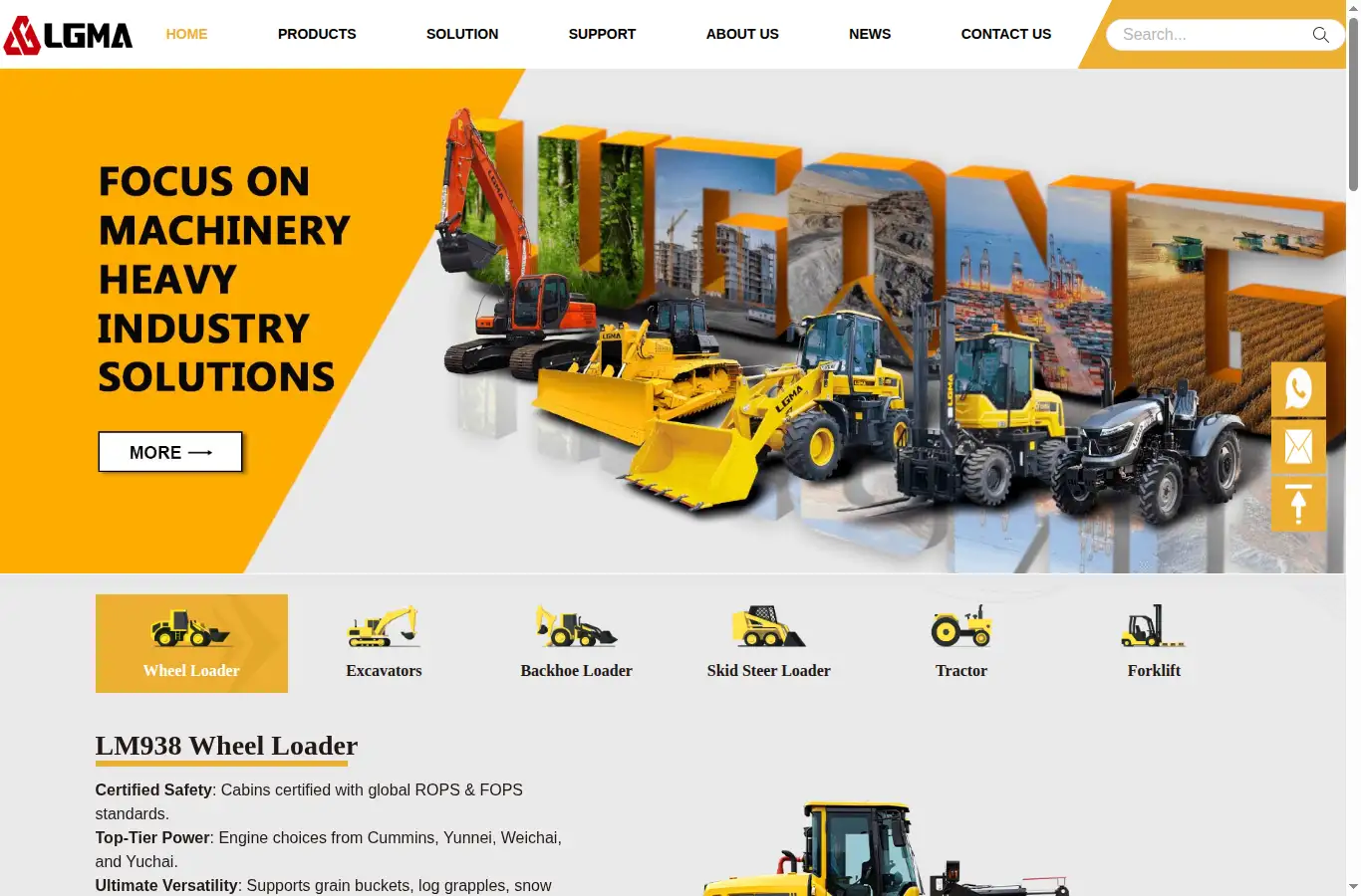 lgma-global.com homepage screenshot