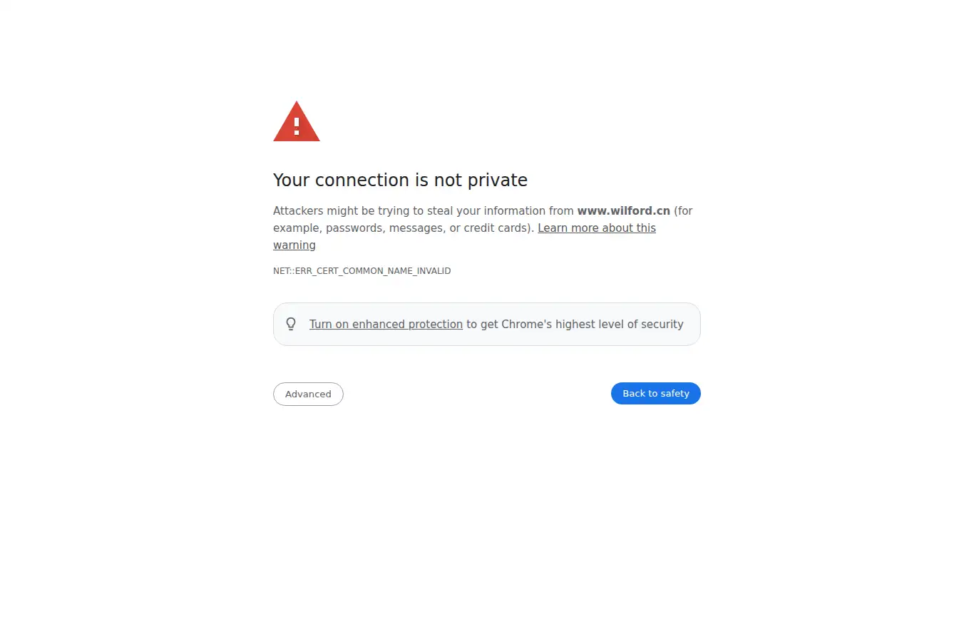 wilford.cn homepage screenshot