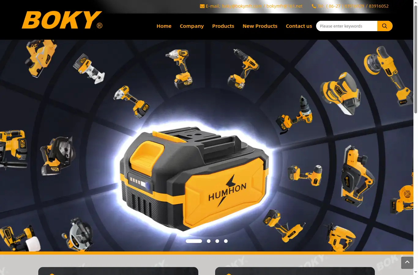 bokymfr.com homepage screenshot
