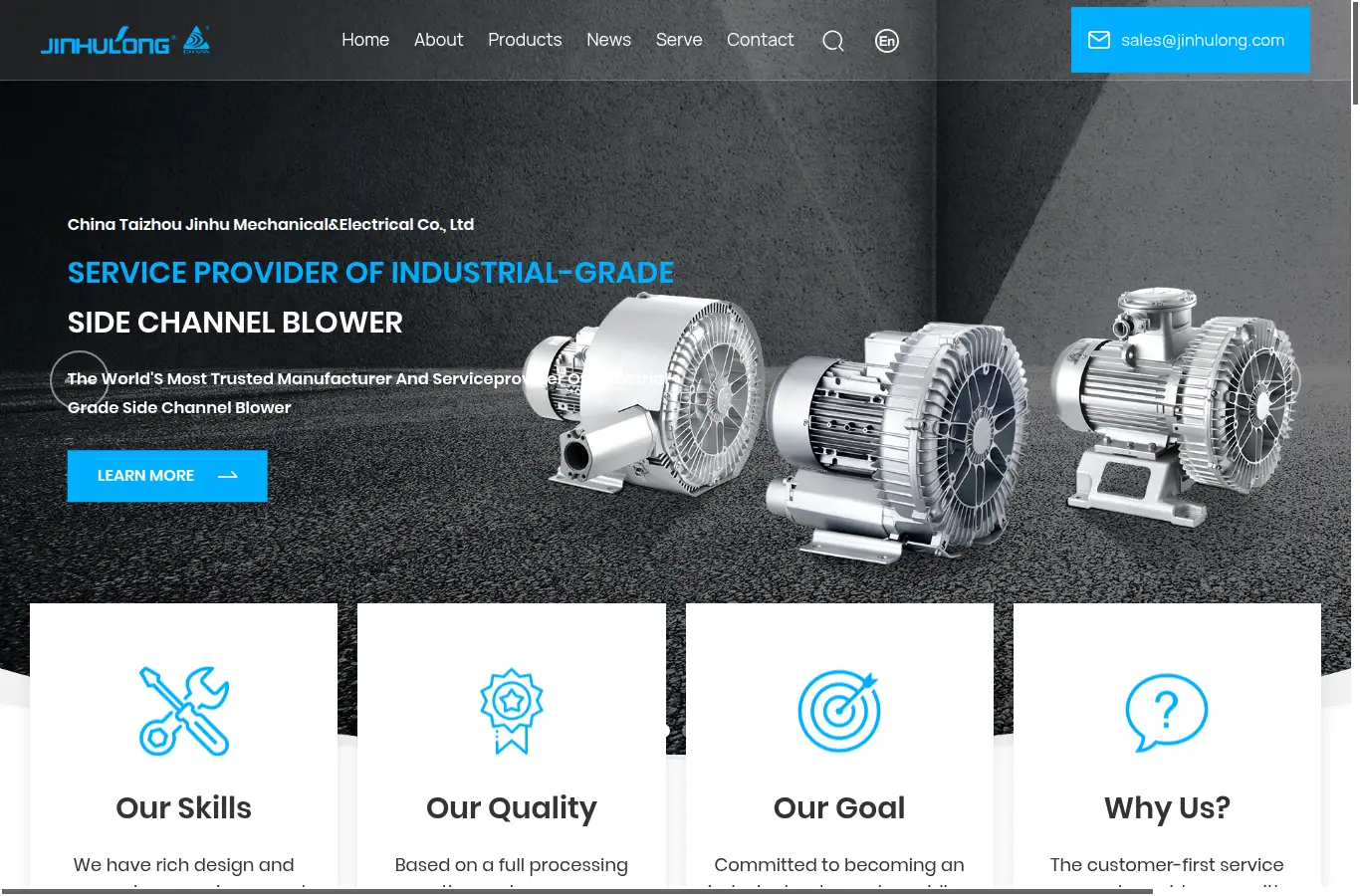 jinhulong.com homepage screenshot