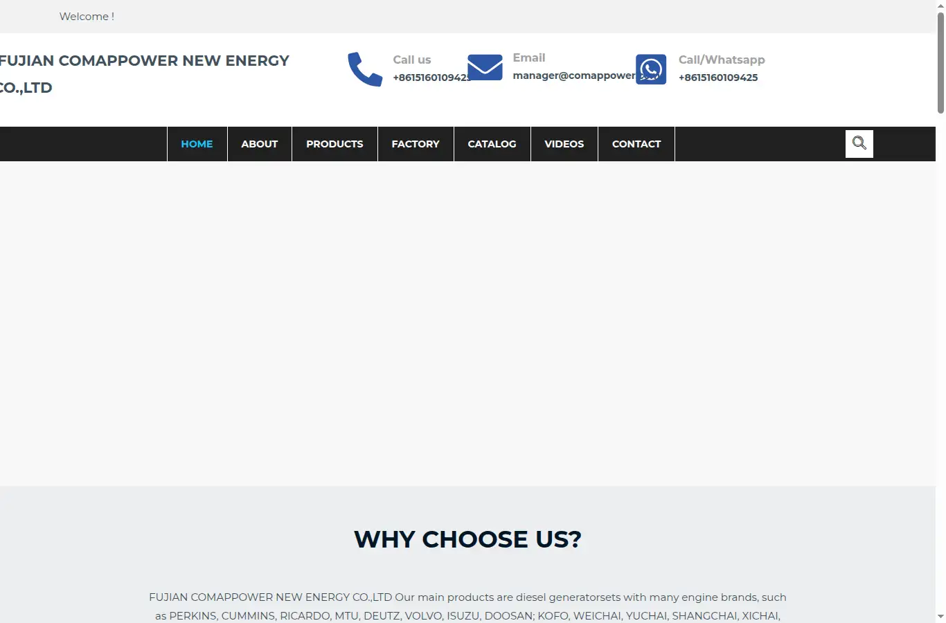 comappower.com homepage screenshot