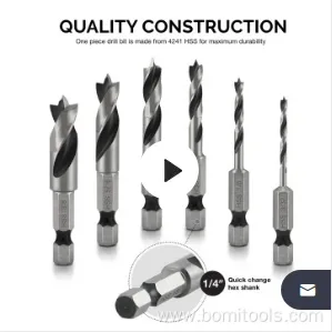 HSS well Stubby Brad Point Drill Bit